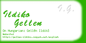 ildiko gellen business card